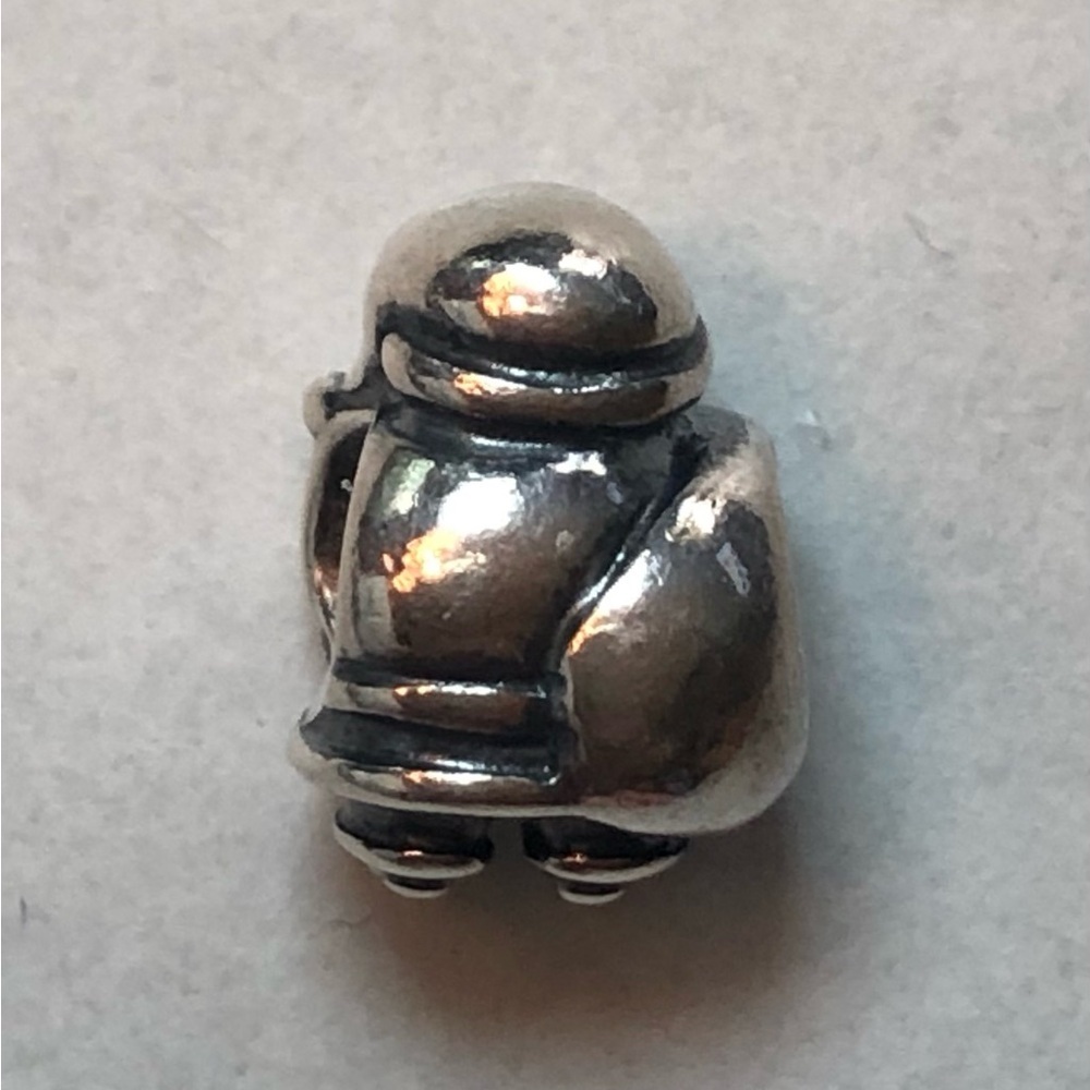 Authentic Retired Pandora Sterling Silver Santa Charm - Picture 2 of 4